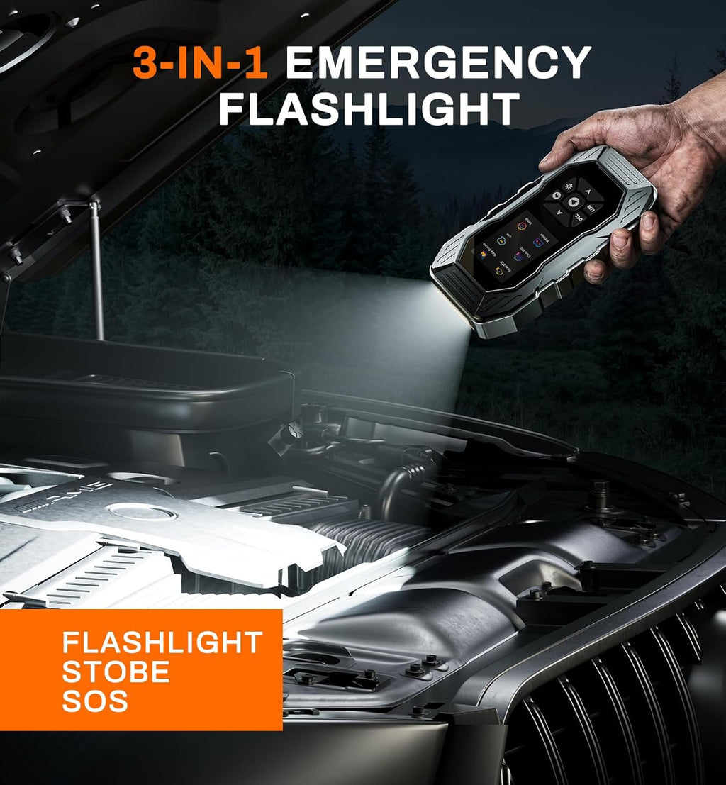 2-in-1 Jump Starter & OBD2 Scanner with 5000A Peak Power