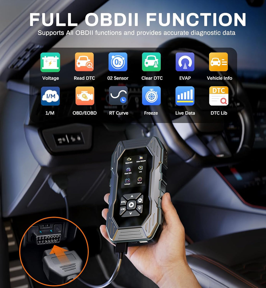 2-in-1 Jump Starter & OBD2 Scanner with 5000A Peak Power