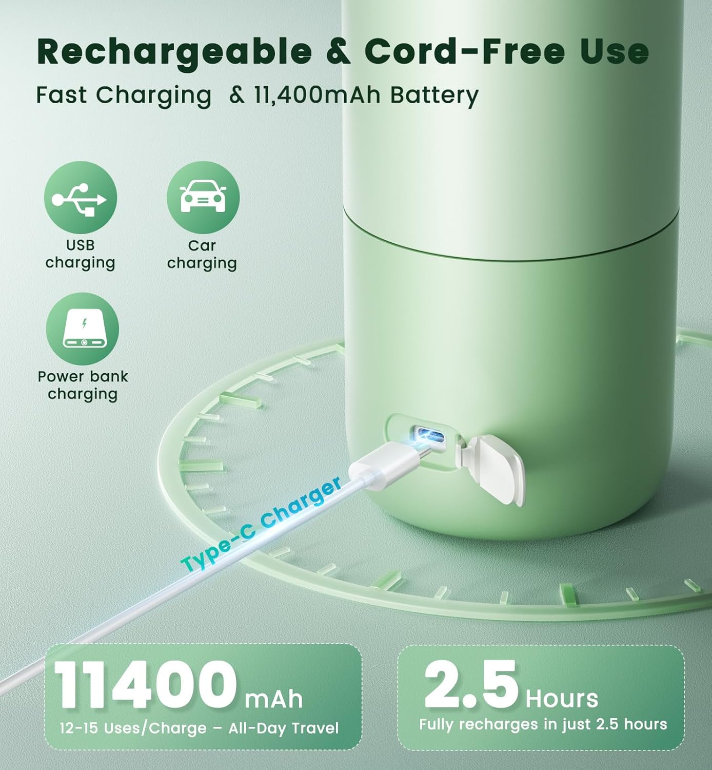 Portable Bottle Warmer with Fast Heating & Precise Temperature Control