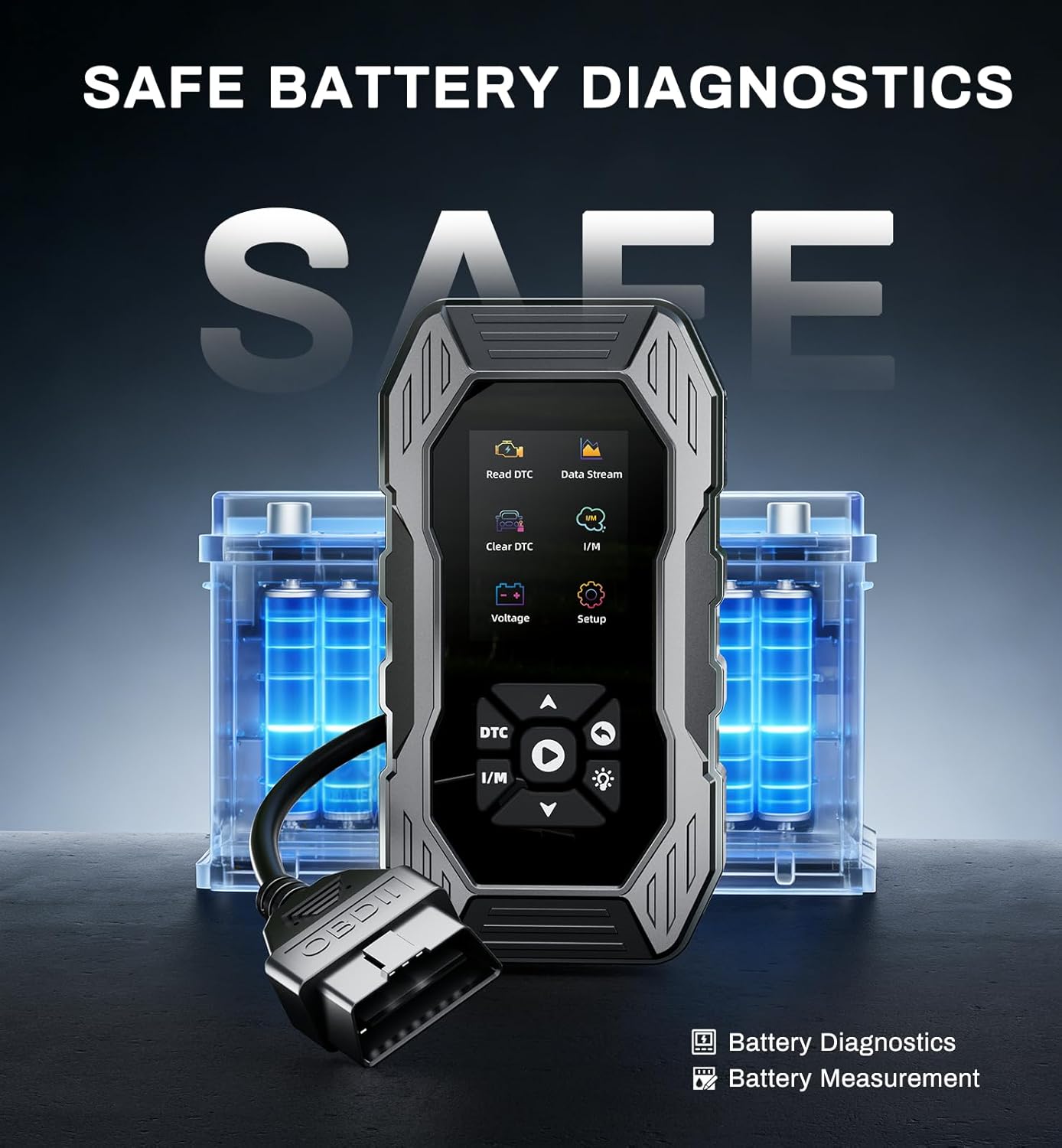 2-in-1 Jump Starter & OBD2 Scanner with 5000A Peak Power